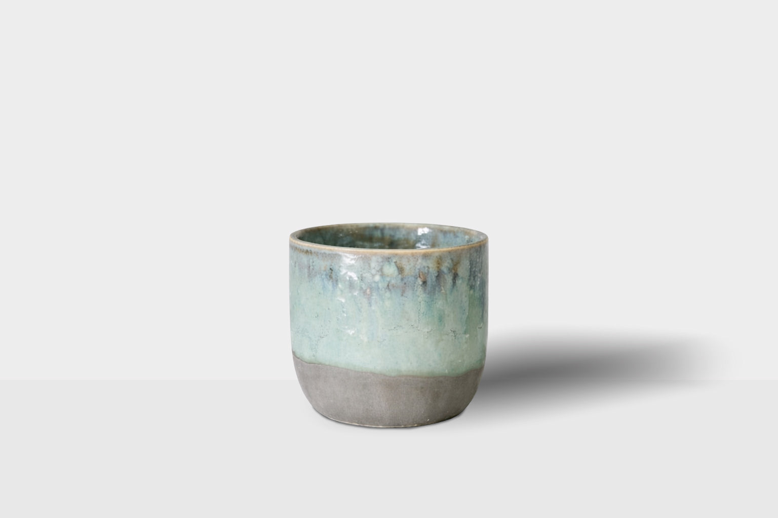 Blue & Green Ceramic Planter