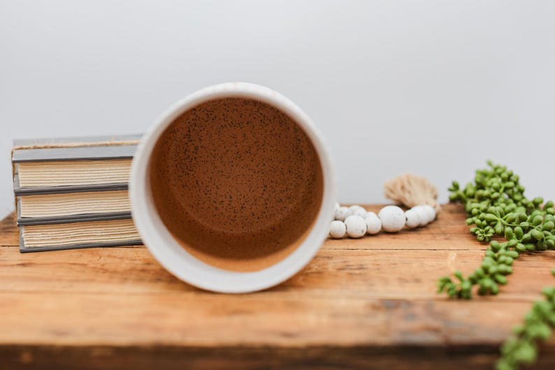 White Ceramic Planter with Drainage