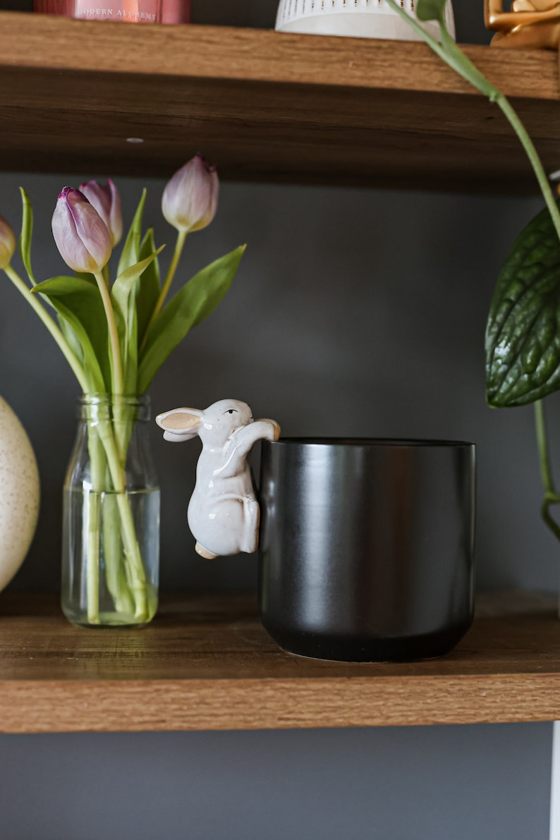 Ceramic Bunny Pot Hugger