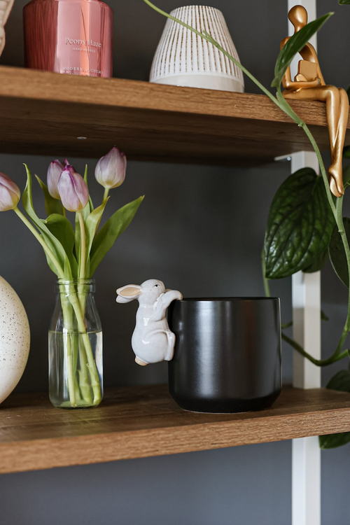 Ceramic Bunny Pot Hugger