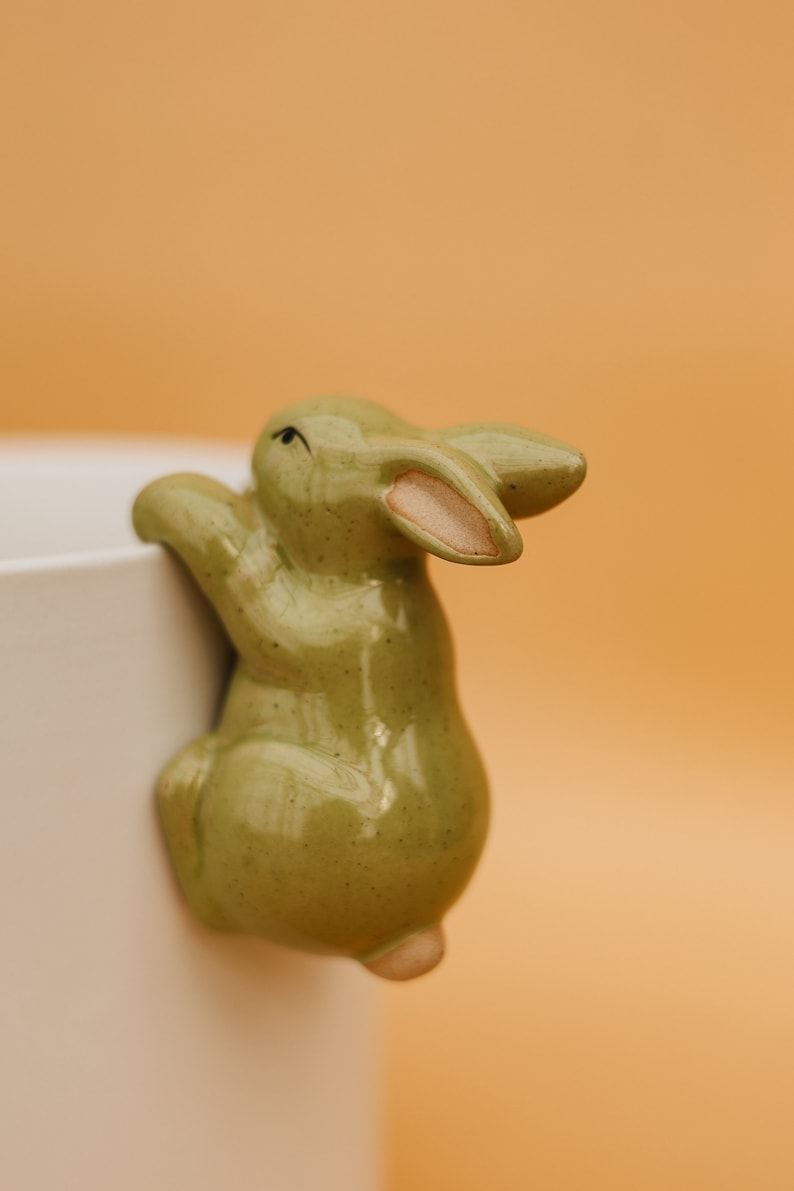 Ceramic Bunny Pot Hugger