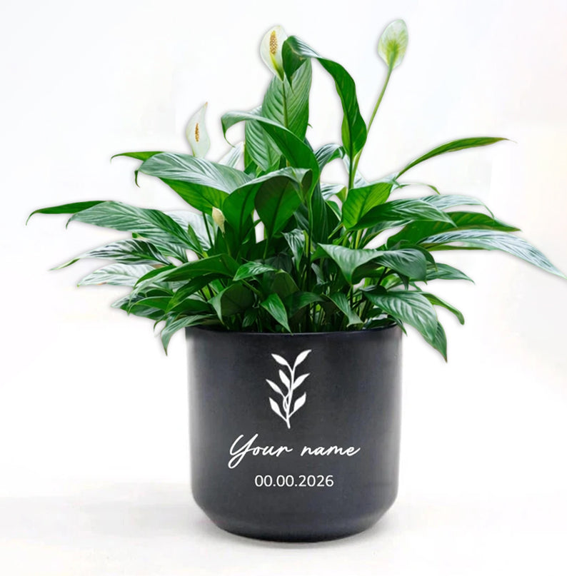 Personalized Ceramic Wedding Planter