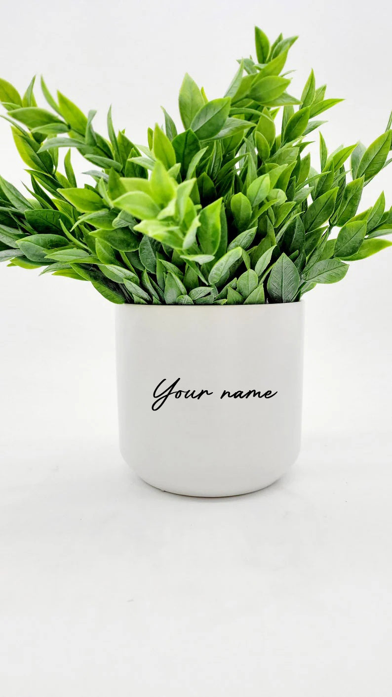 Personalized Wedding Officiant Planter