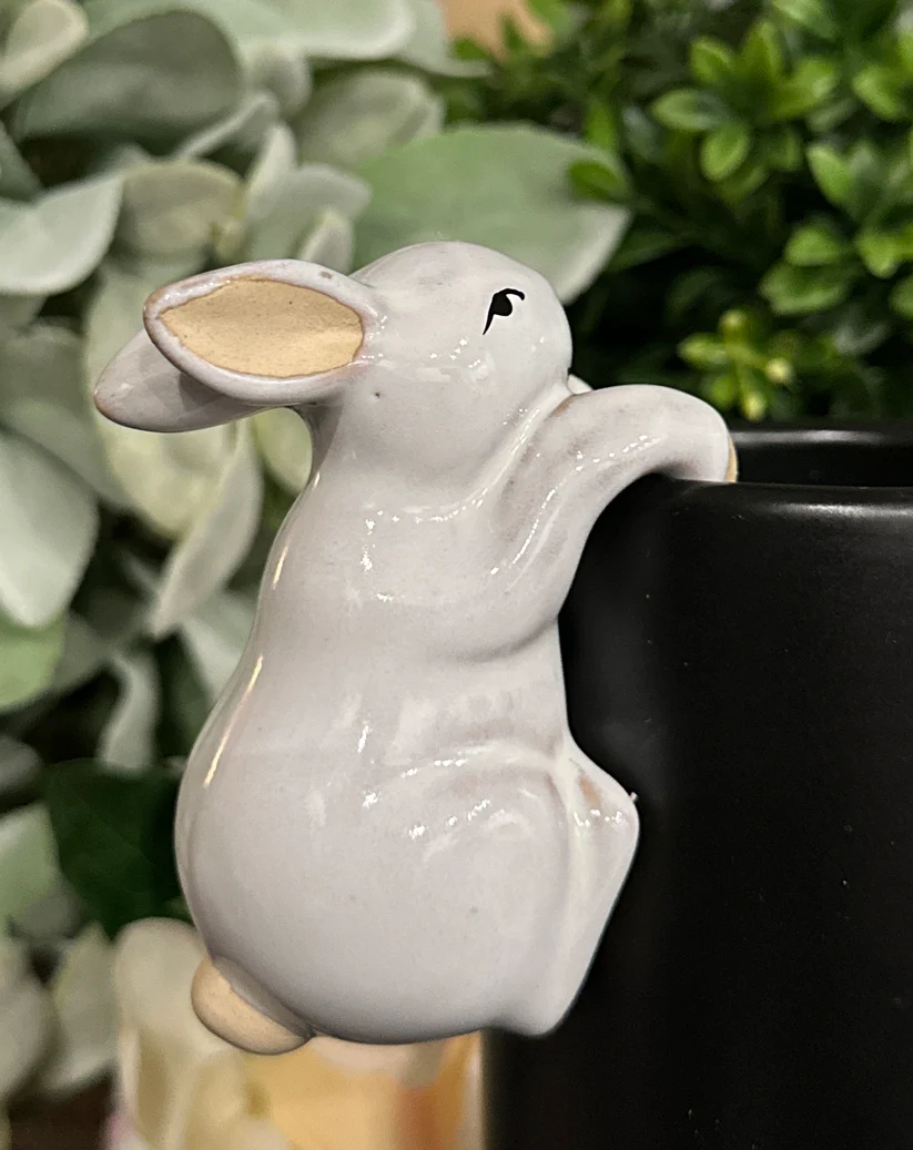 Ceramic Bunny Pot Hugger