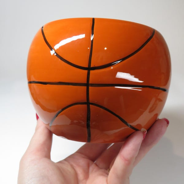 Basketball Ceramic Planter