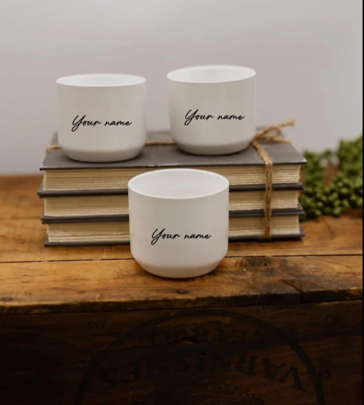 Personalized Memorial Ceramic Planter