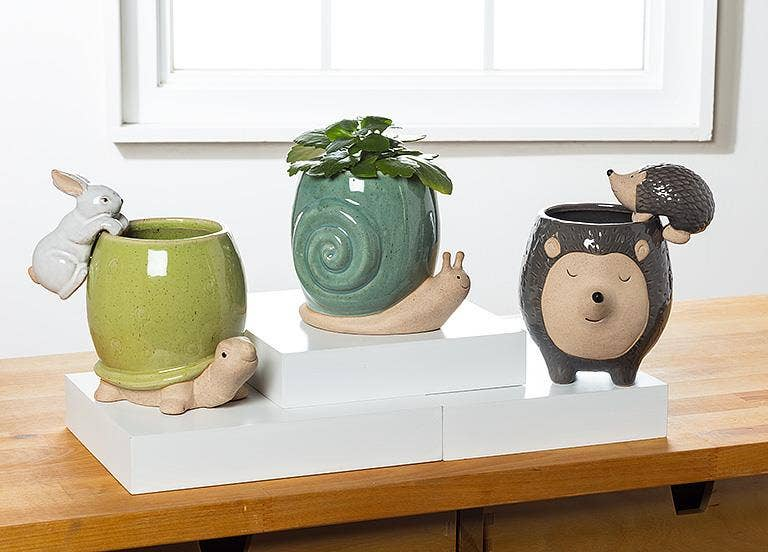 Ceramic Bunny Pot Hugger