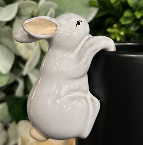 Ceramic Bunny Pot Hugger